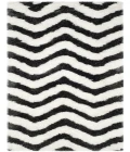 Safavieh Barcelona Shag BSG320 Graphite / Ivory 2'-3" X 7' Runner Area Rug