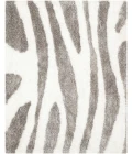 Safavieh Barcelona Shag BSG321 Ivory / Silver 5' X 5' Square Area Rug