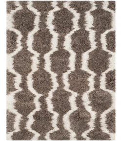 Safavieh Barcelona Shag BSG322 Silver / Ivory 2'-3" X 7' Runner Area Rug
