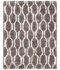 Safavieh Barcelona Shag BSG322 Silver / Ivory 4' X 6' Rectangle Area Rug