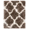 Safavieh Barcelona Shag BSGB319 Silver / Ivory 2' X 3' Accent Area Rug
