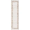 Safavieh Border & Stripe Shag BSP251 Ivory / Beige 2'-2" X 8' Runner Area Rug