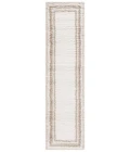 Safavieh Border & Stripe Shag BSP251 Ivory / Beige 2'-2" X 8' Runner Area Rug