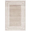 Safavieh Border & Stripe Shag BSP251 Beige / Ivory 4'-5" x 6'-5" Rectangle Area Rug