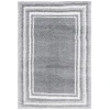 Safavieh Border & Stripe Shag BSP251 Grey / Ivory 4'-5" x 6'-5" Rectangle Area Rug