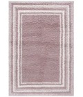 Safavieh Border & Stripe Shag BSP251 Pink / Ivory 5'-3" X 7'-6" Rectangle Area Rug