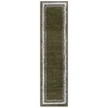 Safavieh Border & Stripe Shag BSP251 Green 2'-2" X 8' Runner Area Rug