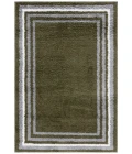 Safavieh Border & Stripe Shag BSP251 Green 4'-5" x 6'-5" Rectangle Area Rug