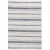Safavieh Border & Stripe Shag BSP252 Ivory / Grey 4'-5" x 6'-5" Rectangle Area Rug