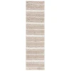 Safavieh Border & Stripe Shag BSP252 Beige / Ivory 2'-2" X 8' Runner Area Rug