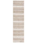 Safavieh Border & Stripe Shag BSP252 Beige / Ivory 2'-2" X 8' Runner Area Rug