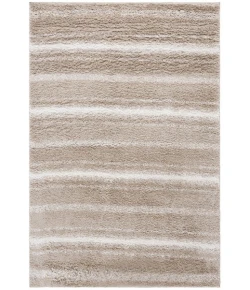 Safavieh Border & Stripe Shag BSP252 Beige / Ivory 5'-3" X 7'-6" Rectangle Area Rug
