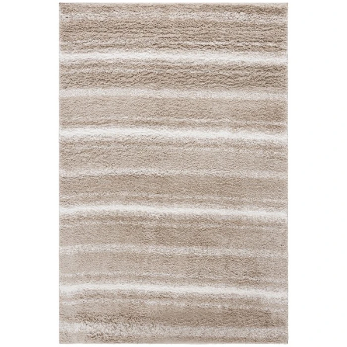 Safavieh Border & Stripe Shag BSP252 Beige / Ivory 5'-3" X 7'-6" Rectangle Area Rug