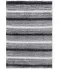 Safavieh Border & Stripe Shag BSP252 Grey / Black 4'-5" x 6'-5" Rectangle Area Rug