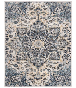 Safavieh Carmel Ivory / Blue CAR280 3 ft. X 5 ft. Rectangle Rug