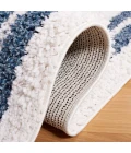Safavieh Calico Shag Ivory / Blue CLC100 6 ft. 7 in. X 6 ft. 7 in. Square Rug