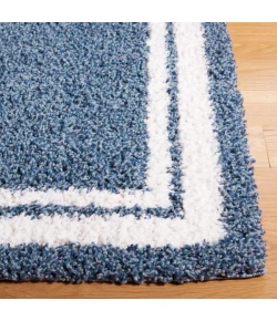 Safavieh Calico Shag Blue / Ivory CLC100 5 ft. 3 in. X 7 ft. 6 in. Rectangle Rug