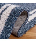 Safavieh Calico Shag Blue / Ivory CLC100 6 ft. 7 in. X 6 ft. 7 in. Square Rug