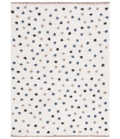 Safavieh Calico Shag Ivory / Taupe CLC102 6 ft. 7 in. X 9 ft. Rectangle Rug