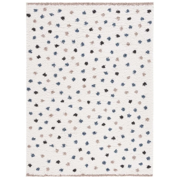 Safavieh Calico Shag Ivory / Taupe CLC102 5 ft. 3 in. X 7 ft. 6 in. Rectangle Rug