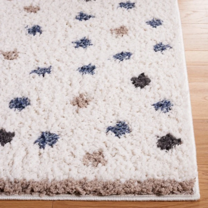 Safavieh Calico Shag Ivory / Taupe CLC102 5 ft. 3 in. X 7 ft. 6 in. Rectangle Rug