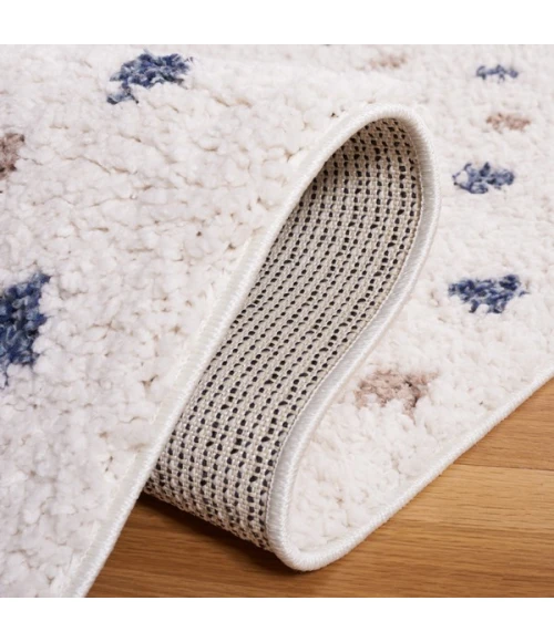 Safavieh Calico Shag Ivory / Taupe CLC102 3 ft. X 3 ft. Round Rug