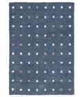 Safavieh Calico Shag Blue / Ivory CLC102 5 ft. 3 in. X 7 ft. 6 in. Rectangle Rug