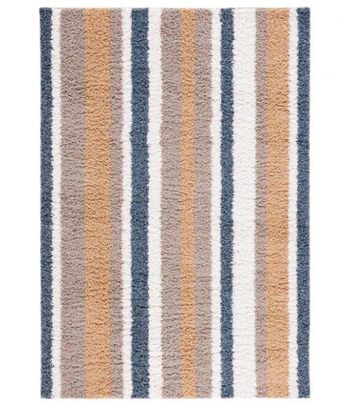 Safavieh Calico Shag Taupe / Ivory CLC104 9 ft. X 12 ft. Rectangle Rug