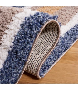 Safavieh Calico Shag Taupe / Ivory CLC104 5 ft. 3 in. X 7 ft. 6 in. Rectangle Rug