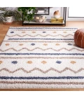 Safavieh Calico Shag Ivory / Taupe CLC106 5 ft. 3 in. X 7 ft. 6 in. Rectangle Rug