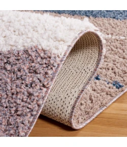 Safavieh Calico Shag Taupe / Blue CLC108 8 ft. X 10 ft. Rectangle Rug