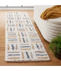 Safavieh Calico Shag Ivory / Gold CLC112 2 ft. 2 in. X 8 ft. Runner Rug