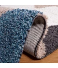 Safavieh Calico Shag Black / Taupe CLC116 6 ft. 7 in. X 6 ft. 7 in. Square Rug