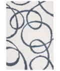 Safavieh Calico Shag Ivory / Blue CLC118 5 ft. 3 in. X 7 ft. 6 in. Rectangle Rug