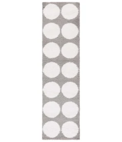 Safavieh Calico Shag Grey / Ivory CLC120 2 ft. 2 in. X 8 ft. Runner Rug
