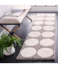 Safavieh Calico Shag Grey / Ivory CLC120 2 ft. 2 in. X 8 ft. Runner Rug