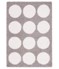 Safavieh Calico Shag Grey / Ivory CLC120 5 ft. 3 in. X 7 ft. 6 in. Rectangle Rug