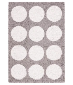 Safavieh Calico Shag Grey / Ivory CLC120 5 ft. 3 in. X 7 ft. 6 in. Rectangle Rug