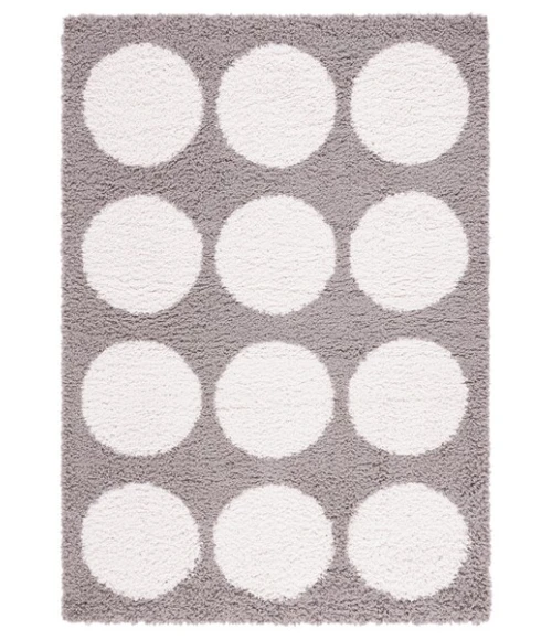 Safavieh Calico Shag Grey / Ivory CLC120 5 ft. 3 in. X 7 ft. 6 in. Rectangle Rug