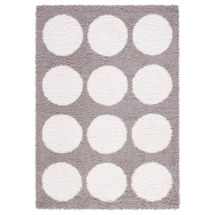 Safavieh Calico Shag Grey / Ivory CLC120 8 ft. X 10 ft. Rectangle Rug