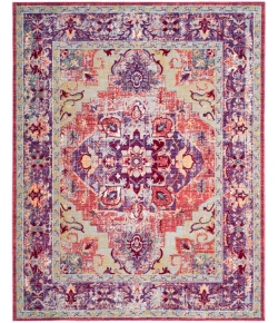 Safavieh Claremont Purple / Coral CLR664 5 ft. 1 in. X 7 ft. 9 in.  Rug