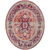 Safavieh Claremont Purple / Coral CLR664 6 ft. 7 in. X 6 ft. 7 in. Round Rug