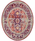 Safavieh Claremont Purple / Coral CLR664 6 ft. 7 in. X 6 ft. 7 in. Round Rug