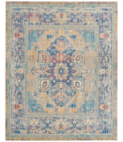 Safavieh Claremont Blue / Gold CLR664 6 ft. 7 in. X 6 ft. 7 in. Square Rug