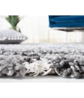 Safavieh Canyon Shag Grey / Ivory CNY521 6 ft. 7 in. X 6 ft. 7 in. Square Rug