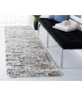 Safavieh Canyon Shag Light Grey / Ivory CNY536 2 ft. 2 in. X 8 ft. Runner Rug