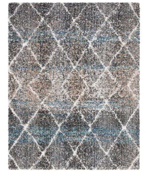 Safavieh Canyon Shag Grey / Ivory CNY550 5 ft. 3 in. X 7 ft. 7 in. Rectangle Rug