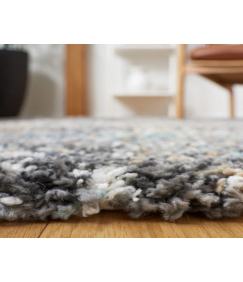 Safavieh Canyon Shag Grey / Ivory CNY550 5 ft. 3 in. X 7 ft. 7 in. Rectangle Rug