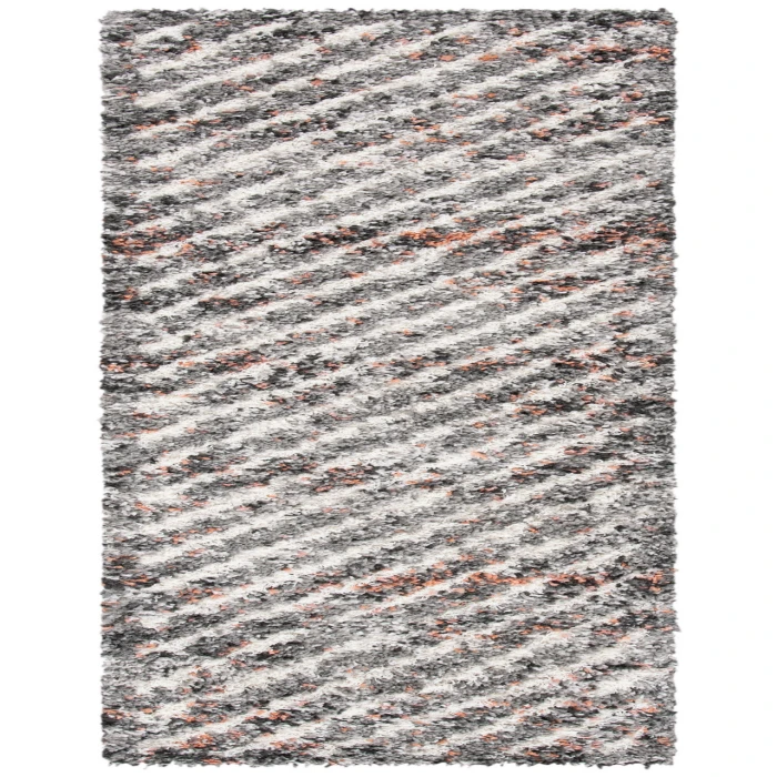 Safavieh Canyon Shag Grey / Ivory CNY551 2 ft. 2 in. X 8 ft. Runner Rug