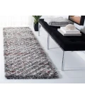 Safavieh Canyon Shag Grey / Ivory CNY551 2 ft. 2 in. X 8 ft. Runner Rug